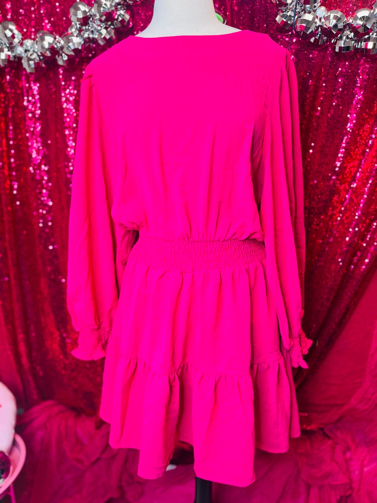 Sophisticated Hot Pink Dress