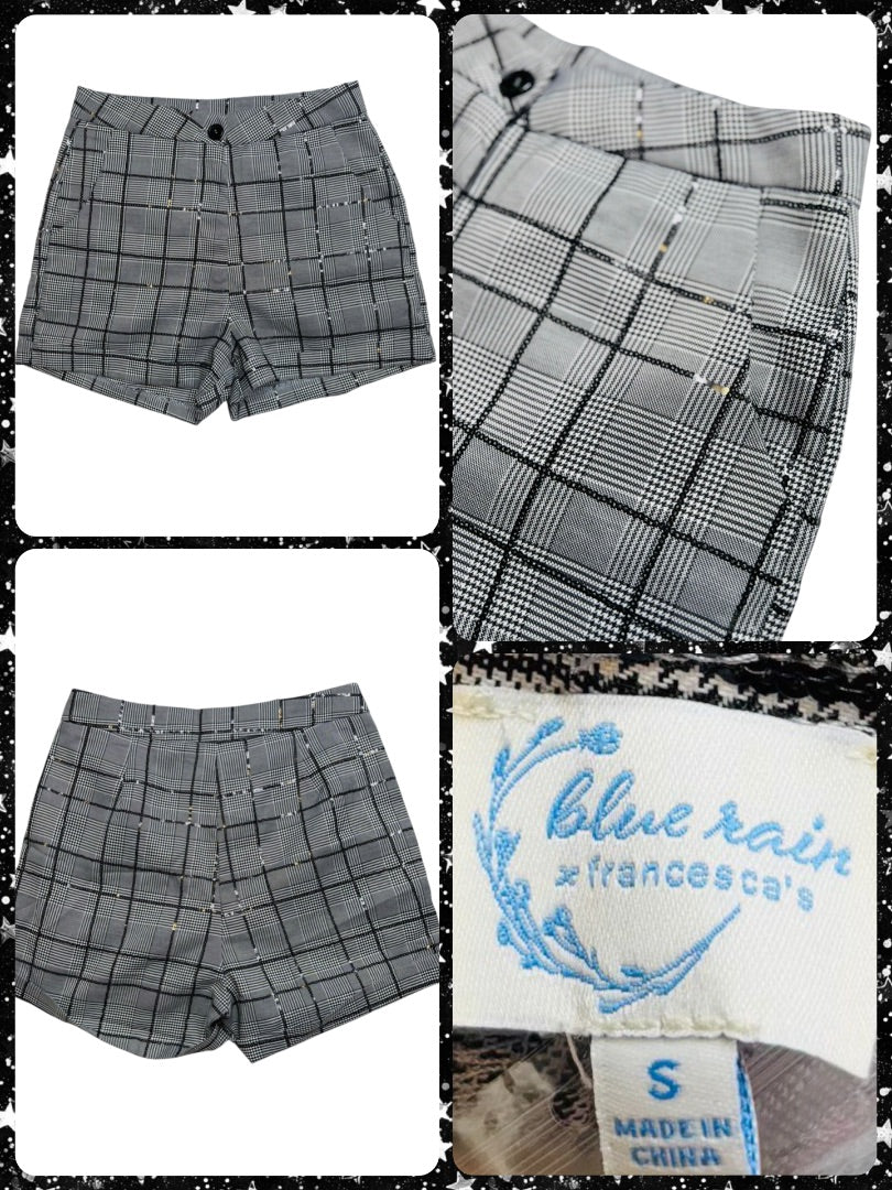 Blue Rain glitter bling shorts