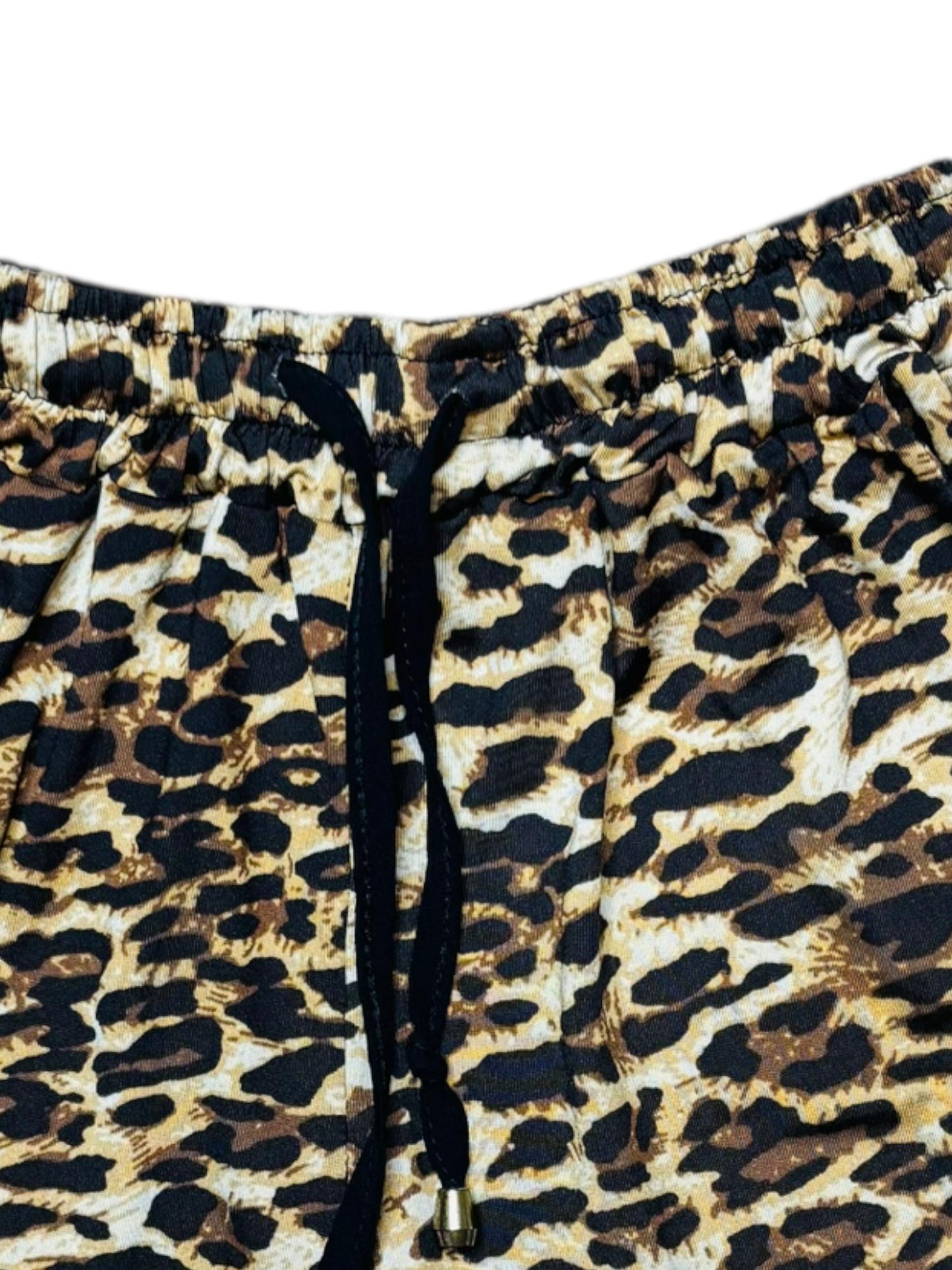 Athletic leopard shorts