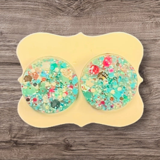 Cotton candy earrings