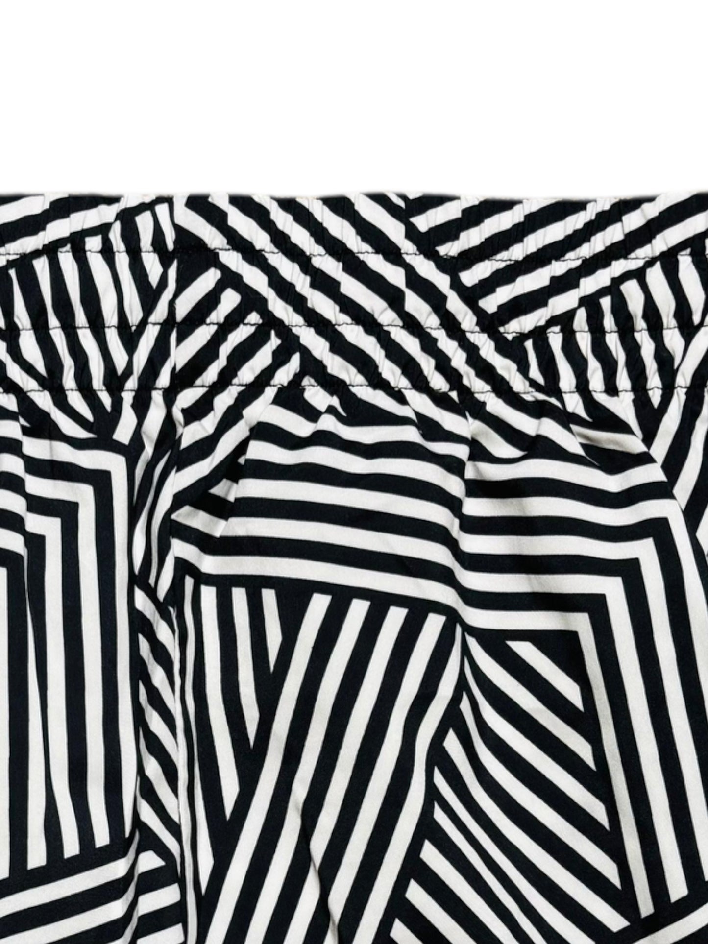 Athletic black and white shorts