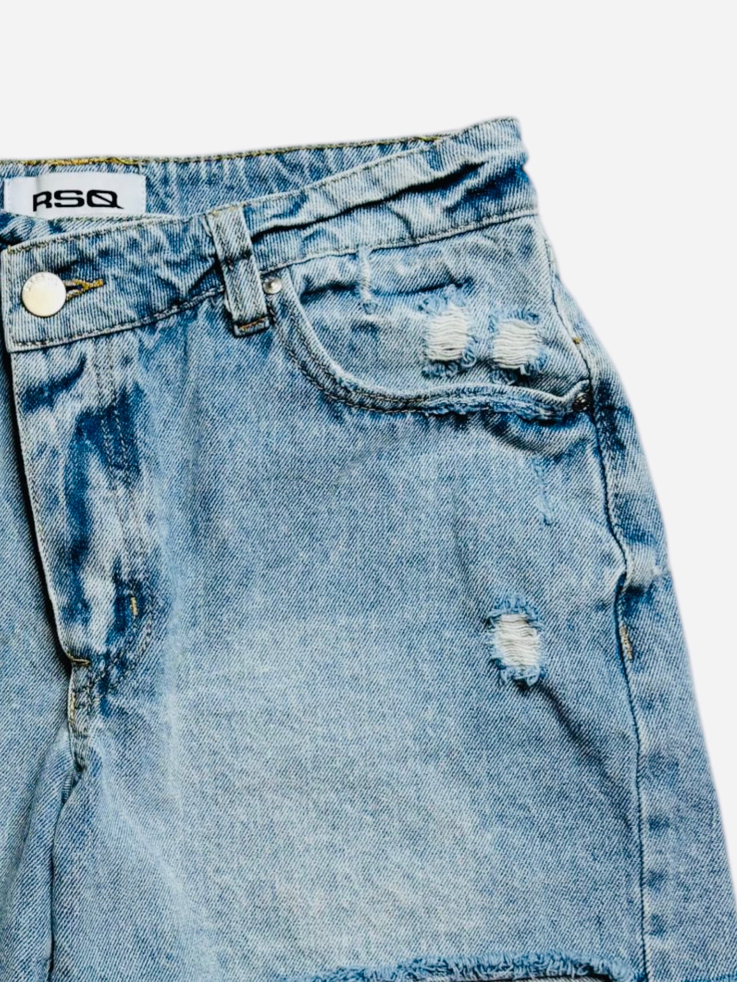 RSQ denim shorts distressed