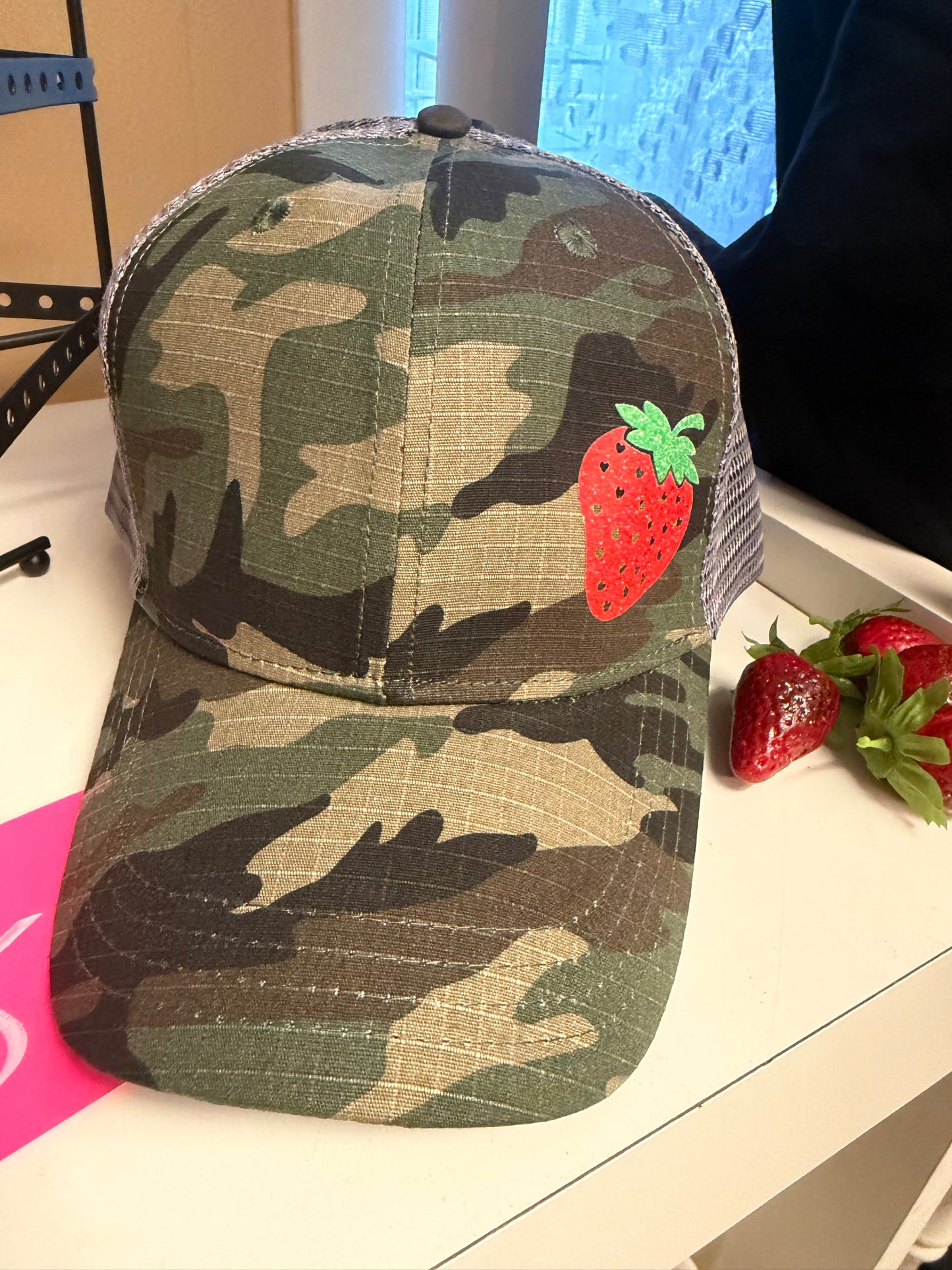 Strawberry Camo hat
