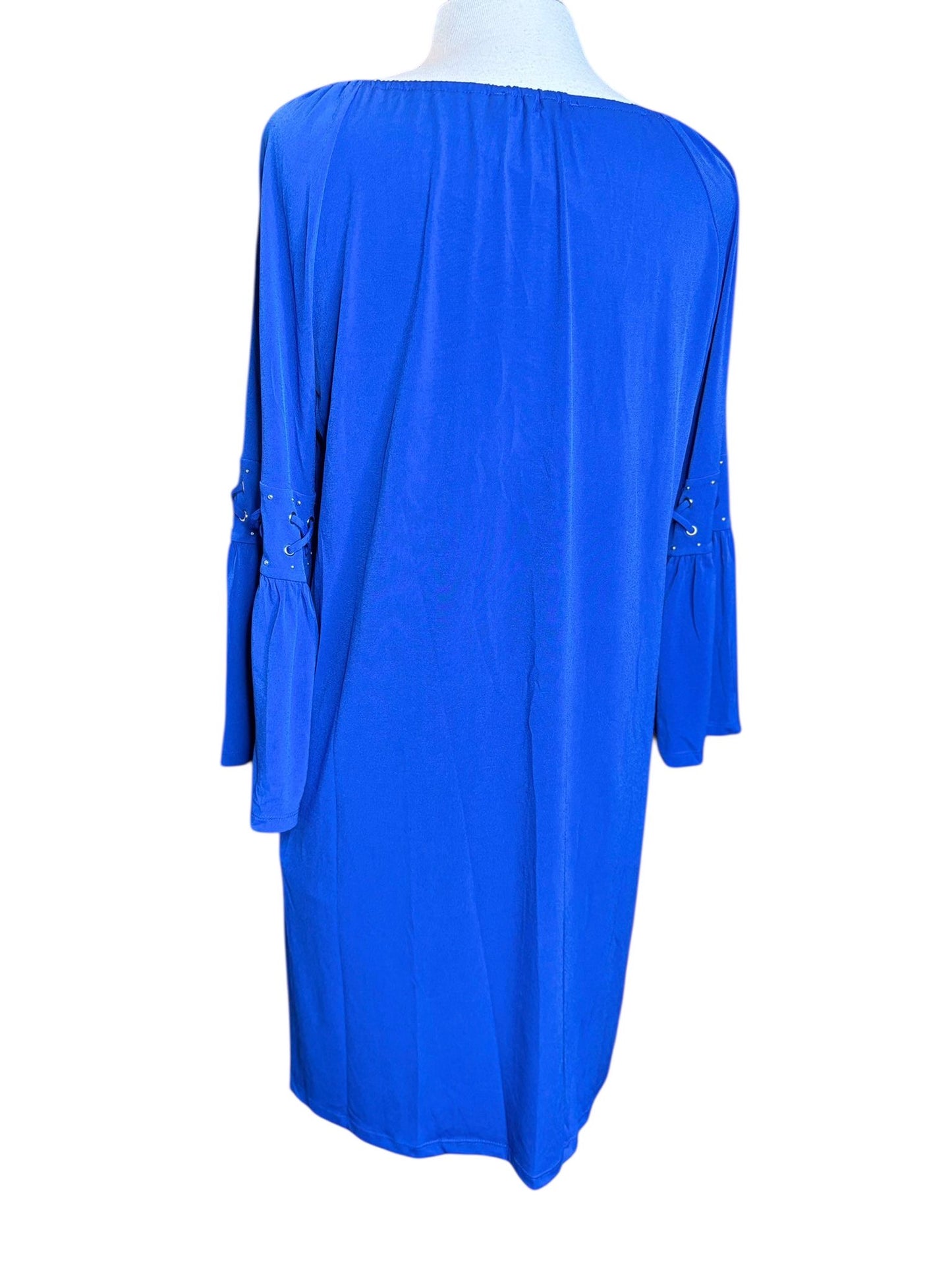 Michael Kors blue long sleeve dress