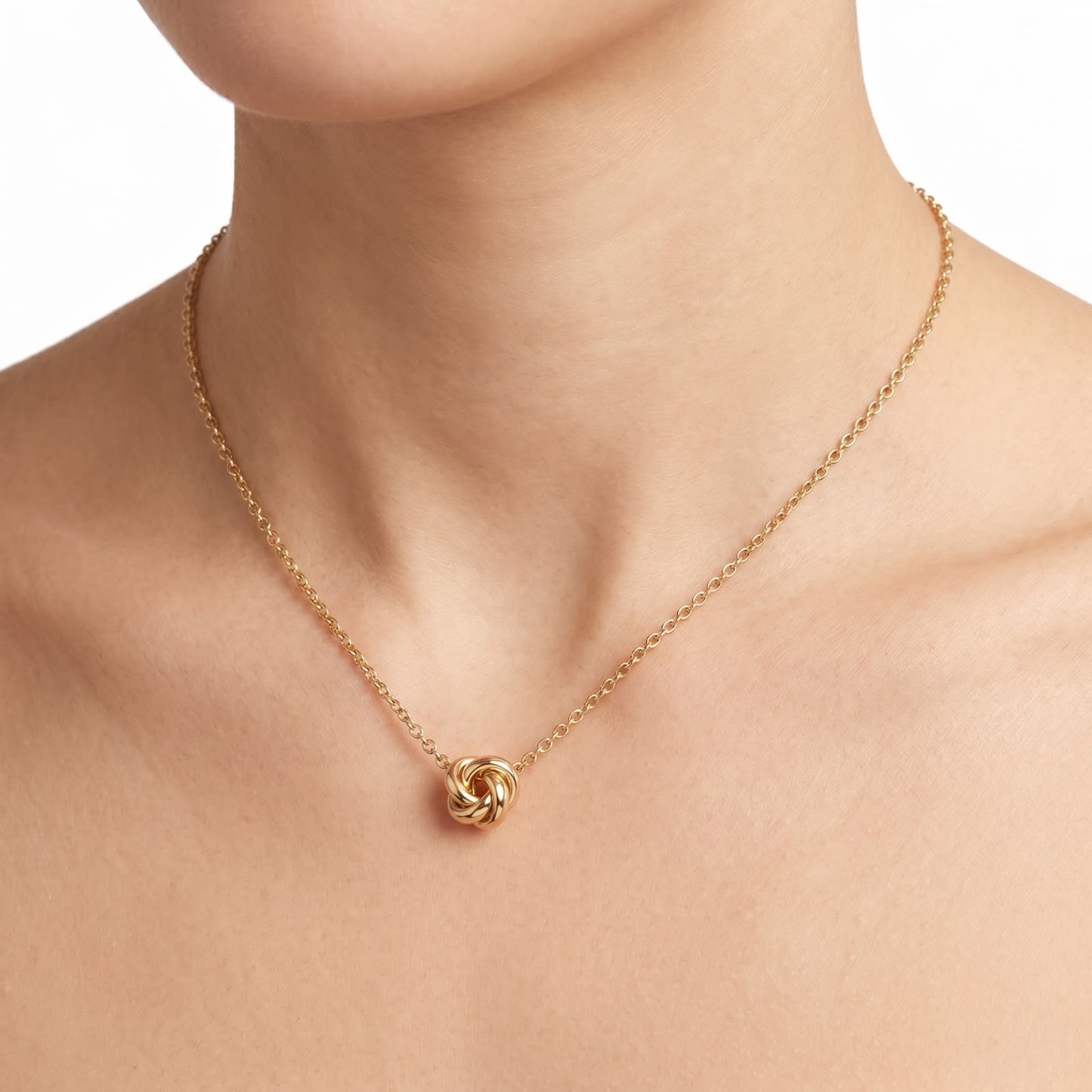 Tie the knot will you be my bridesmaid necklace