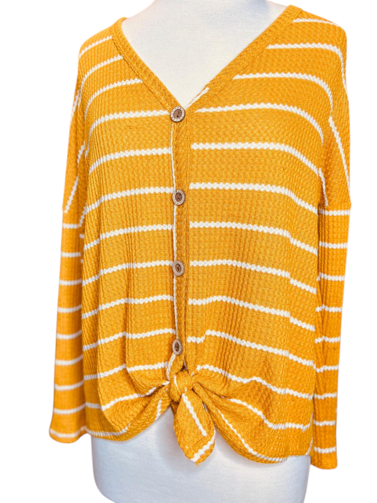 BiBi yellow stripe top