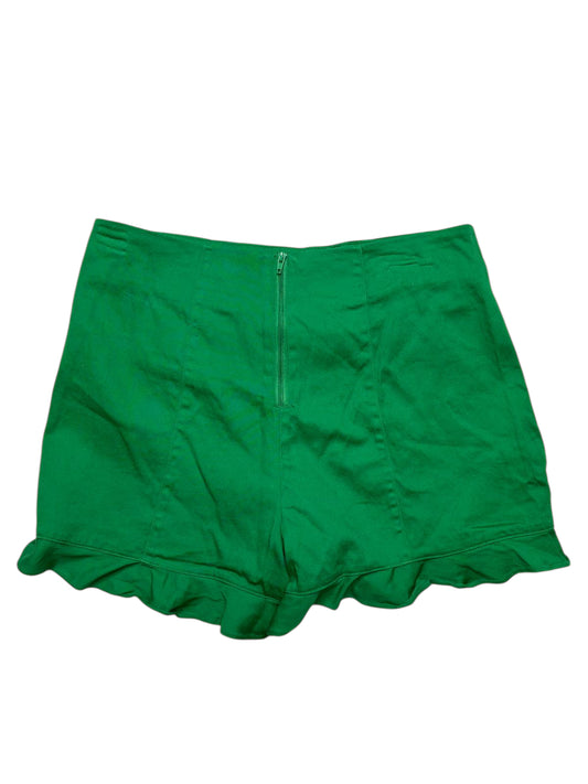 GB Girls ruffle shorts green