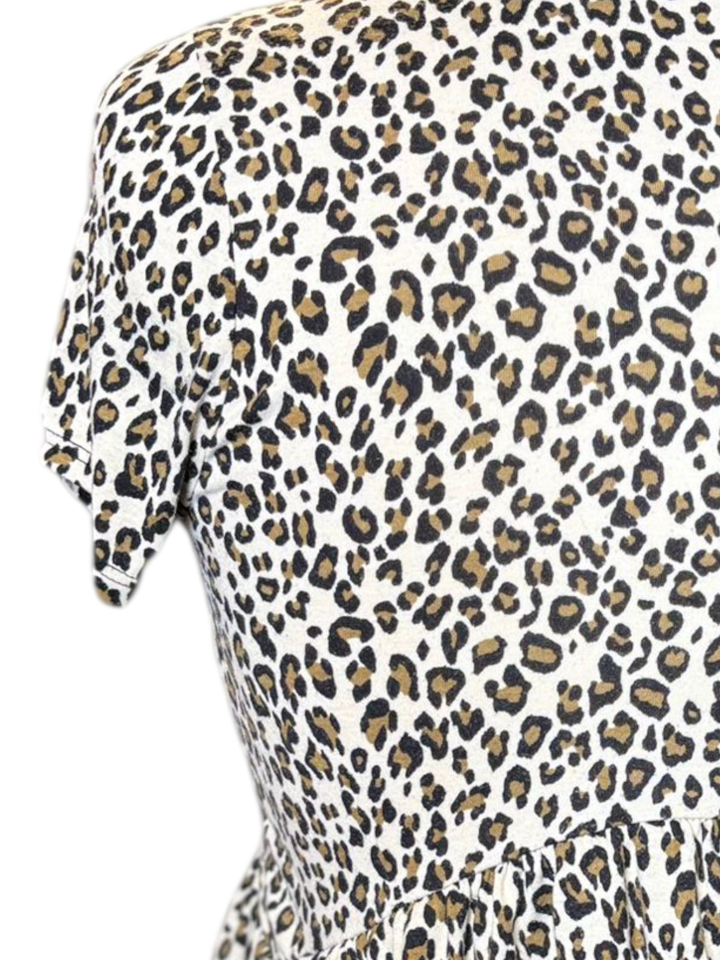 Gaze Cheetah Peplum Top
