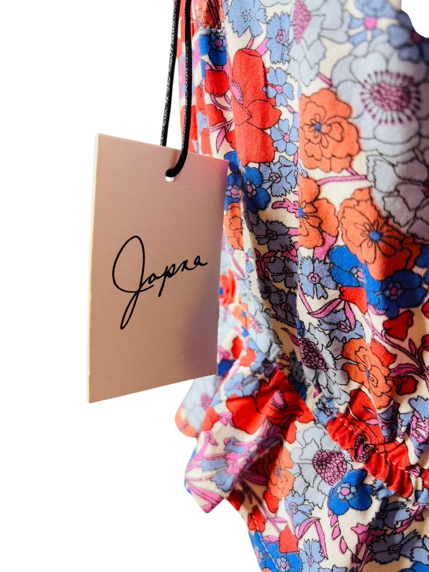 Floral one shoulder crop