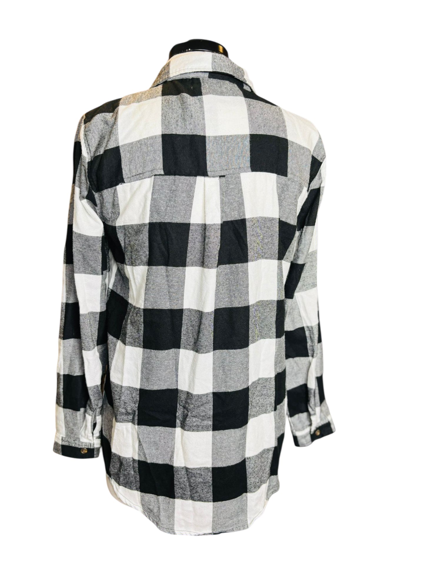 Pink rosé buffalo checkered flannel