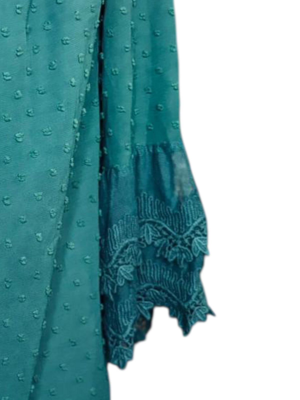 Green fancy off shoulders top