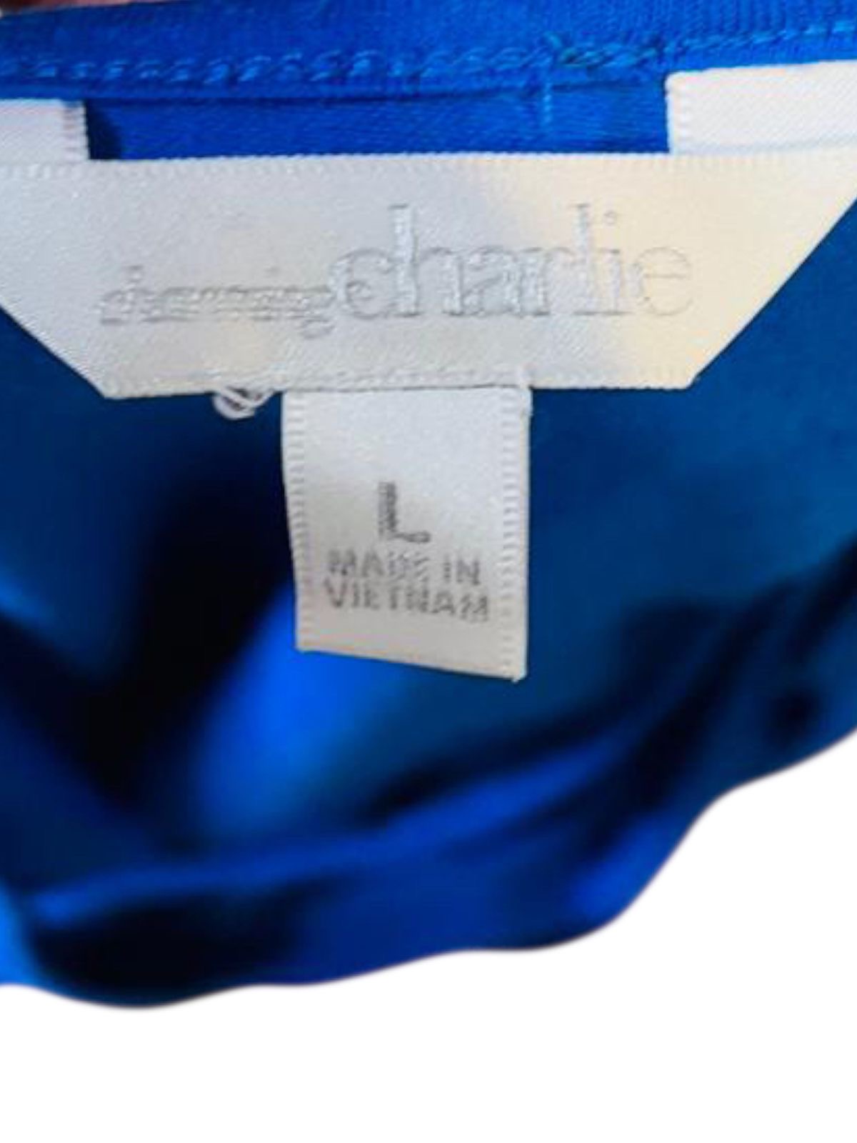 Charming Charlie Royal blue half sleeve top
