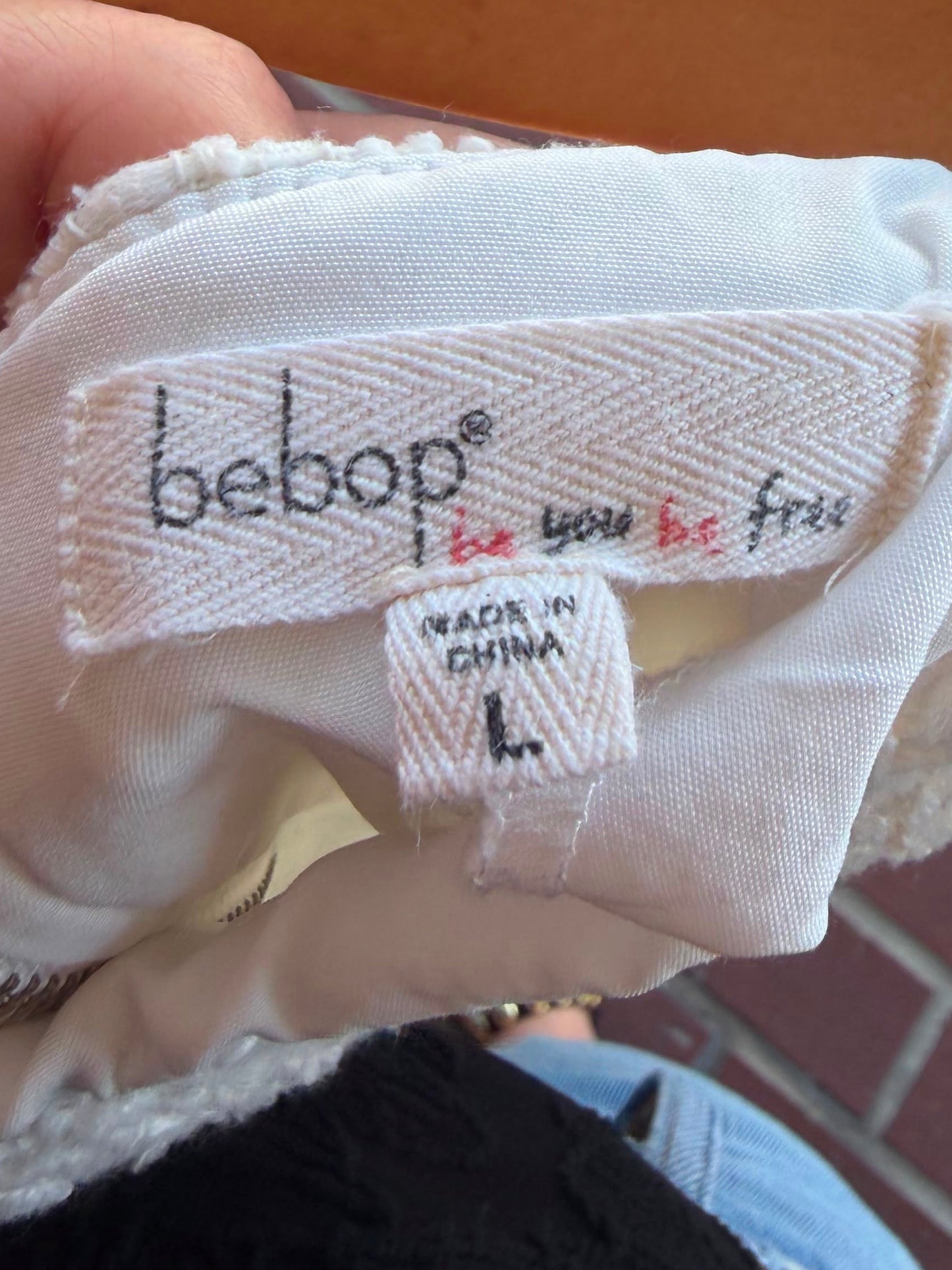 Bebop white cream dress