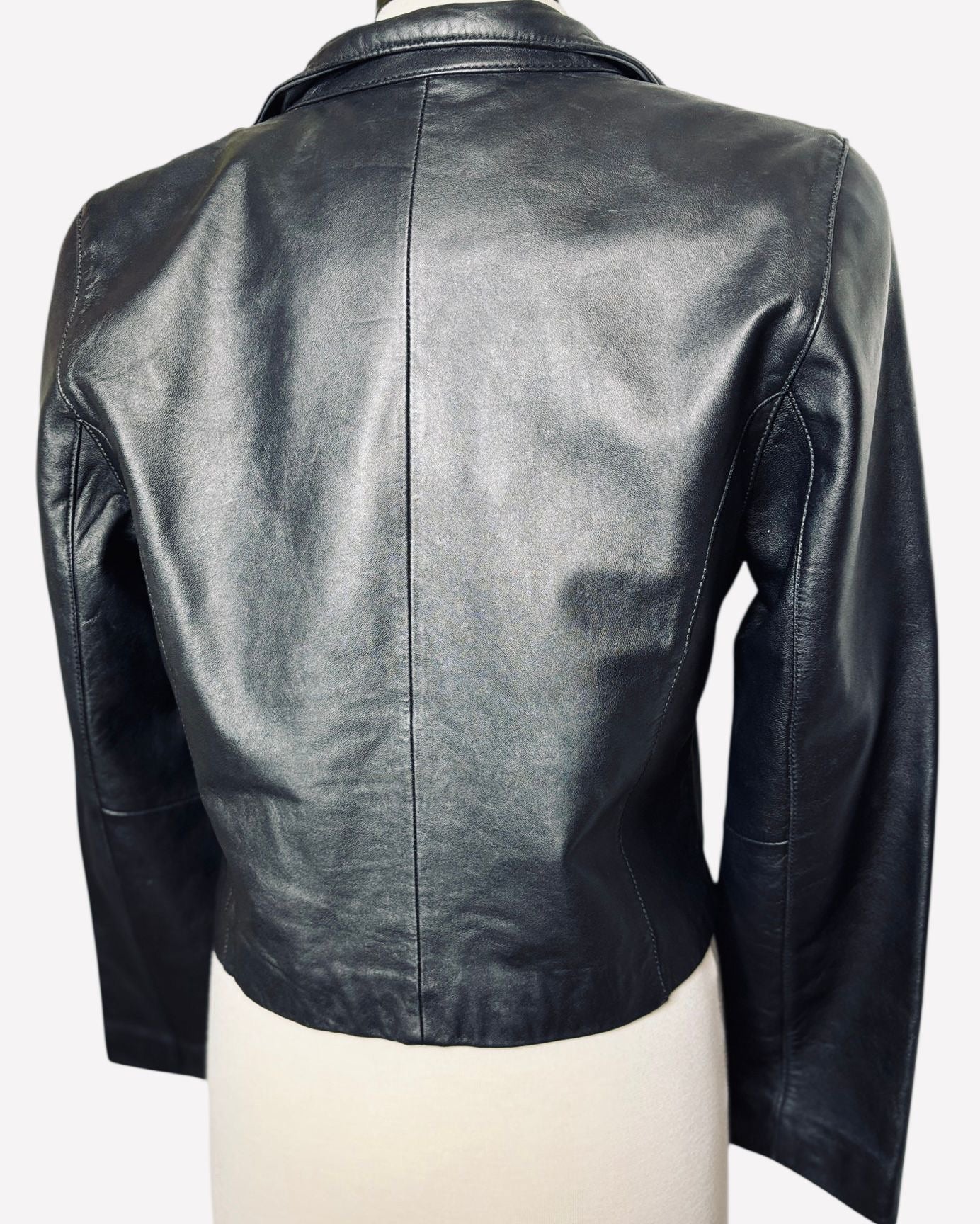 Wilda black leather jacket