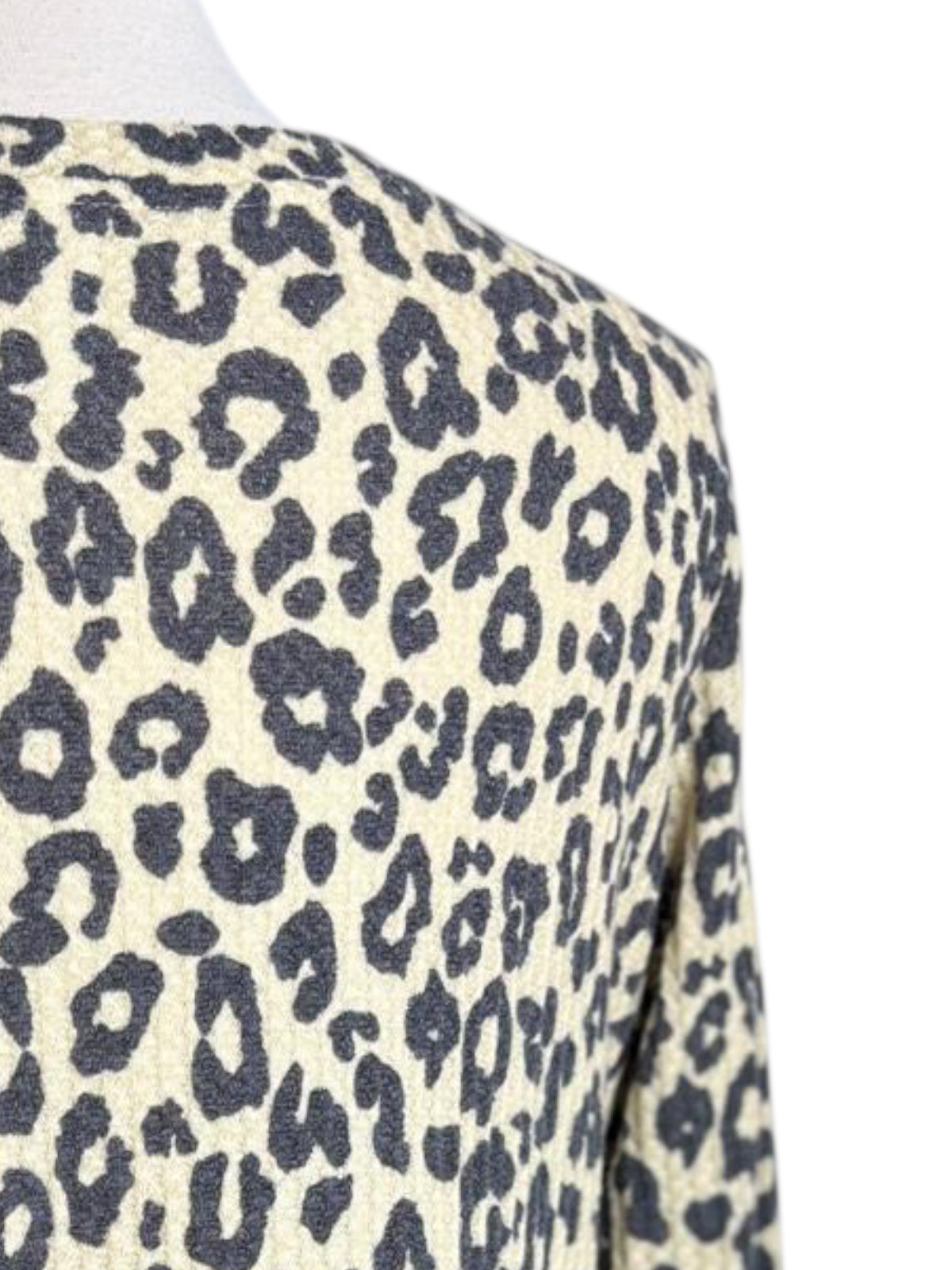 Waffle scrunch cheetah top