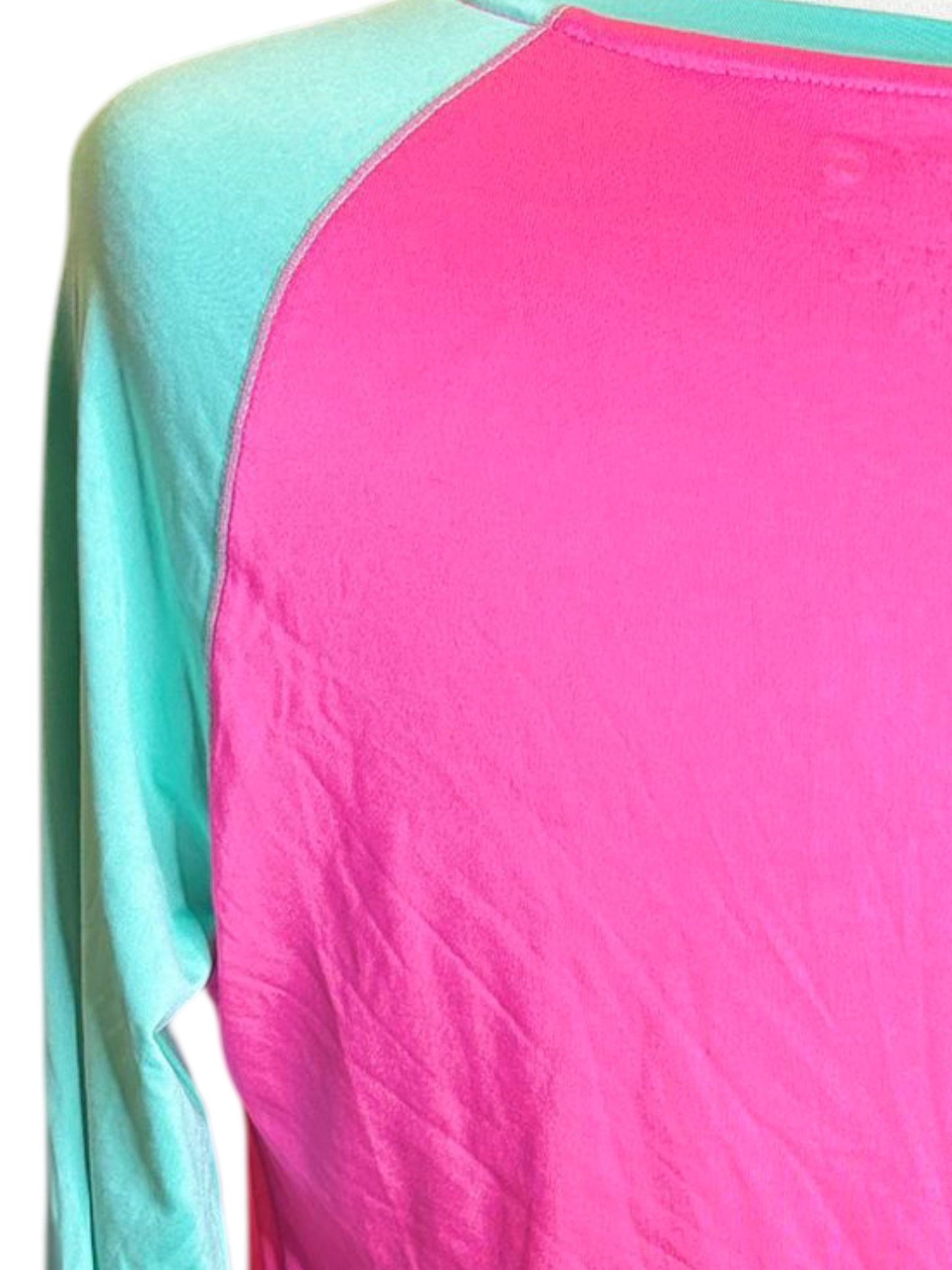 Reel Legends pink & aqua sun tee