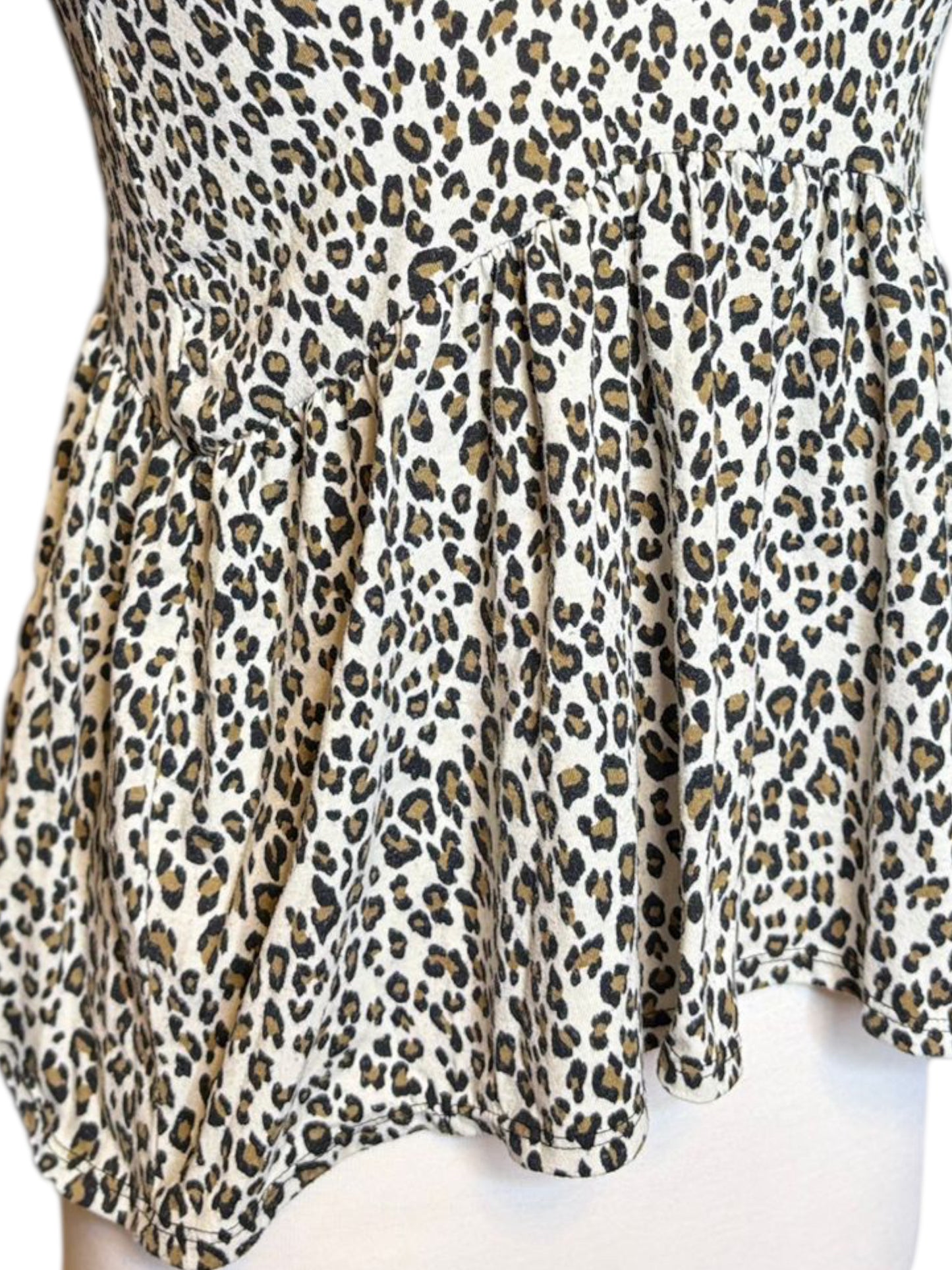 Gaze Cheetah Peplum Top