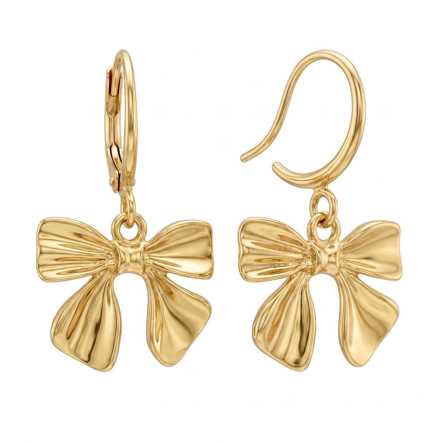 Bow dangle earrings