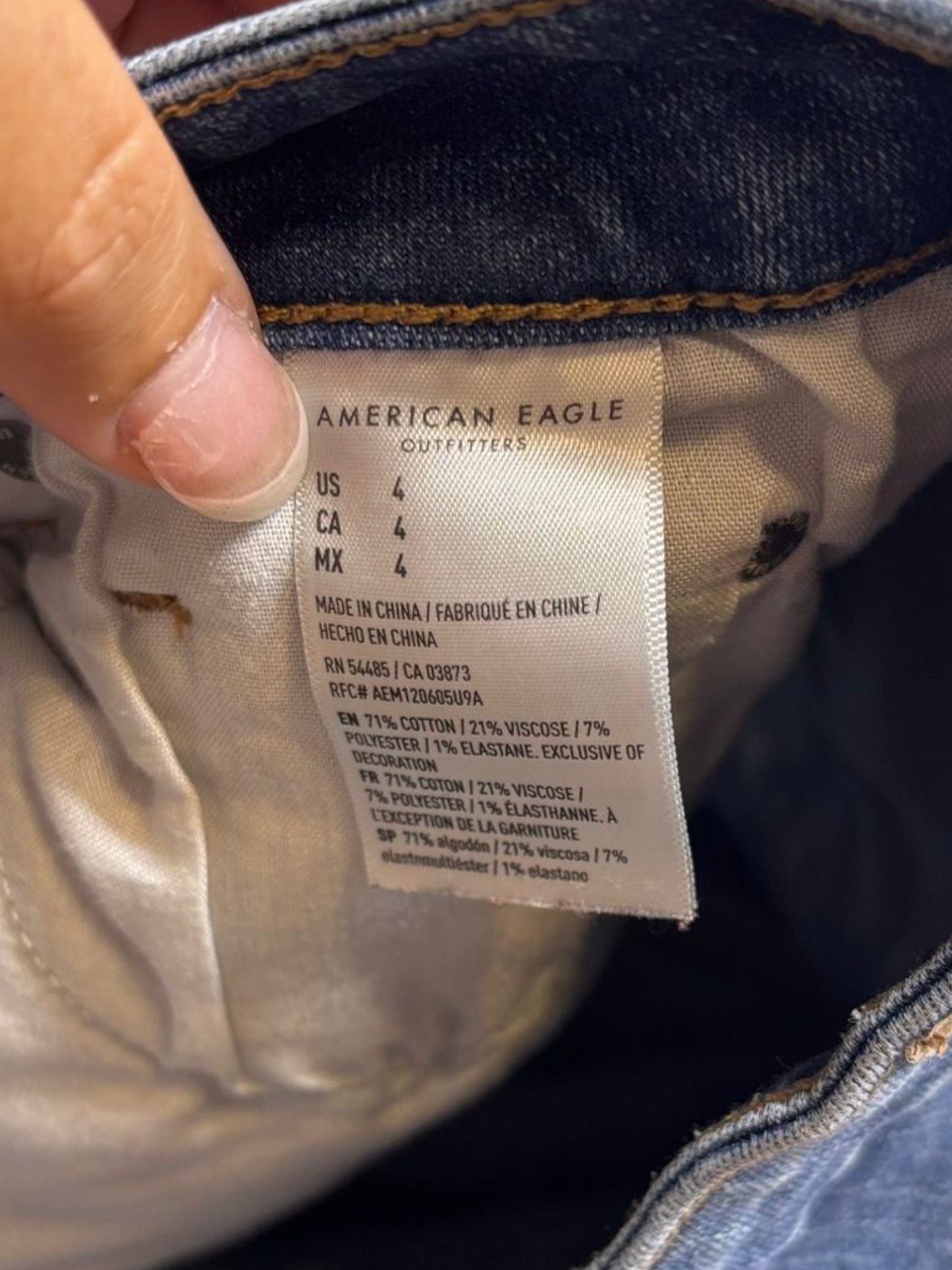 American Eagle shorts distressed