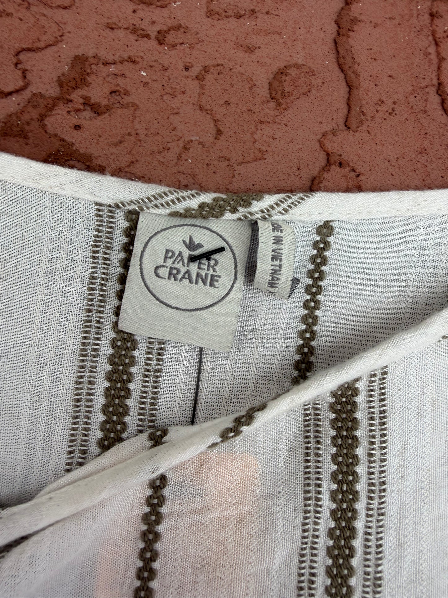Paper Crane white crop top