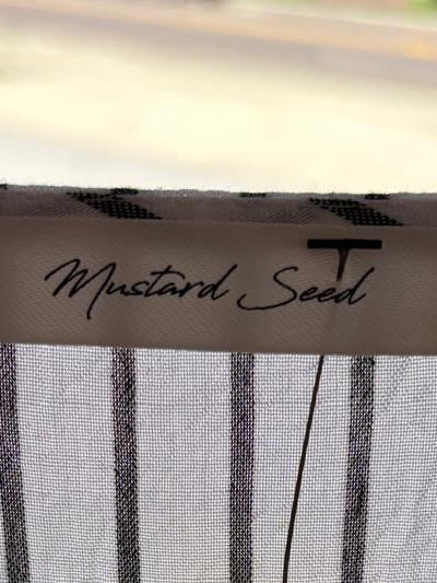Mustard Seed stripped white shirt