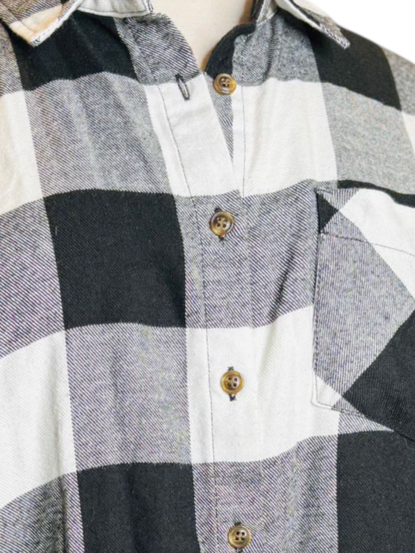 Pink rosé buffalo checkered flannel