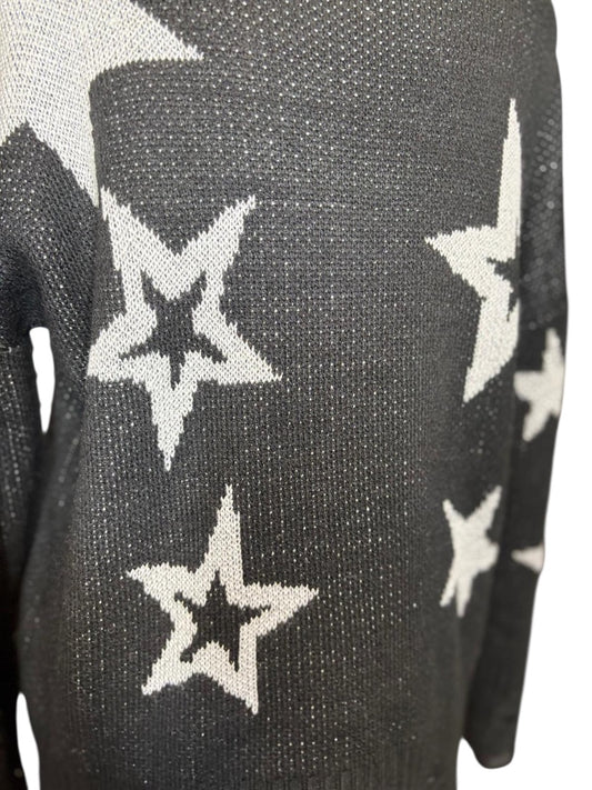 Say what Sweater Black and silver