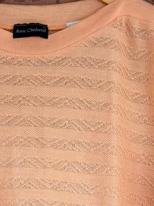 Ann Charbol peach light sweater