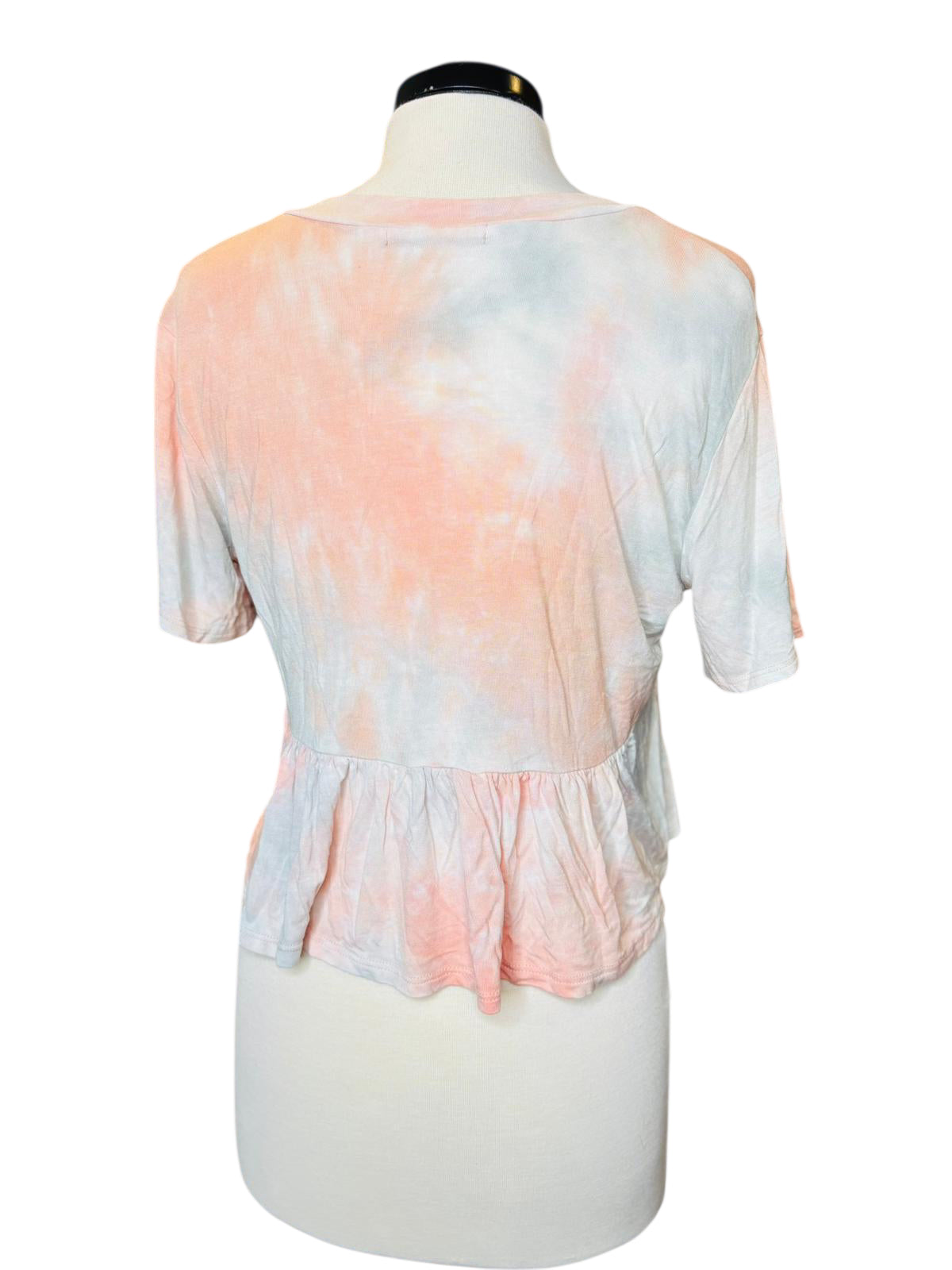 2 Saints ruffle top tie dye