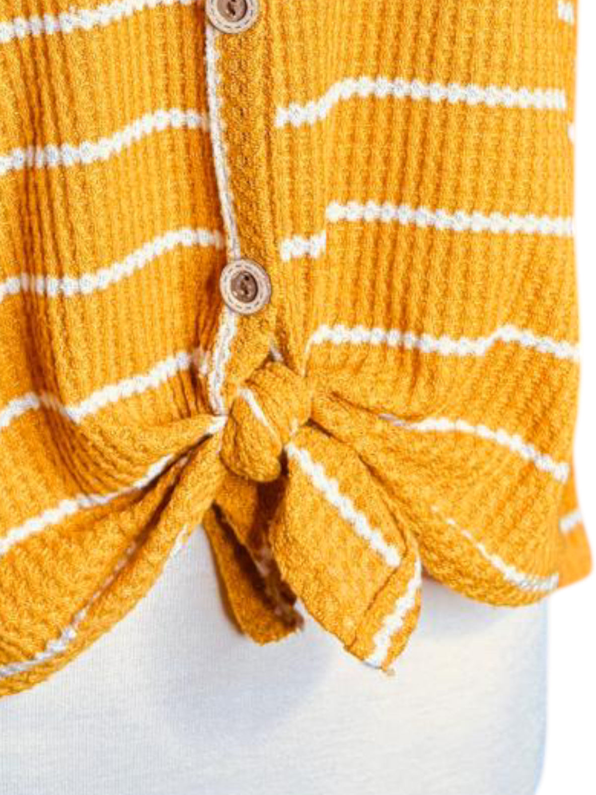 BiBi yellow stripe top