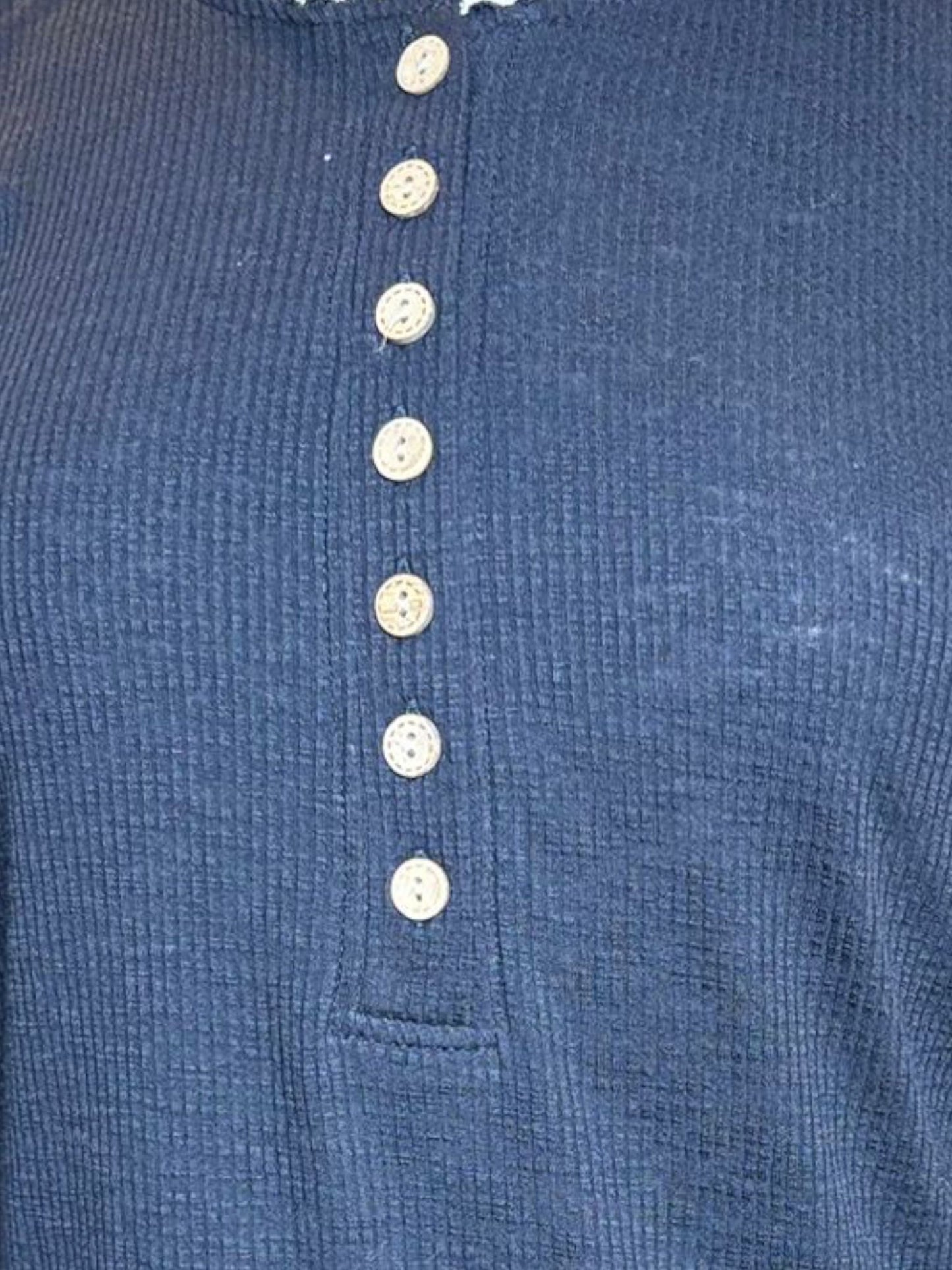 Blue Button long sleeve
