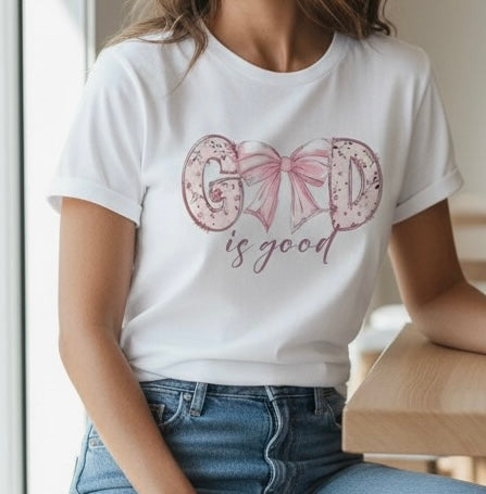Pink God is good tshirt