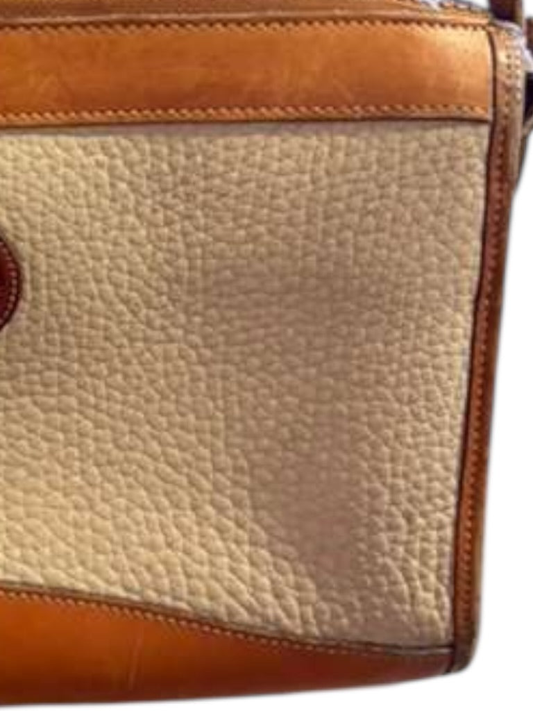 Vintage Dooney and Burke tan cream leather bag
