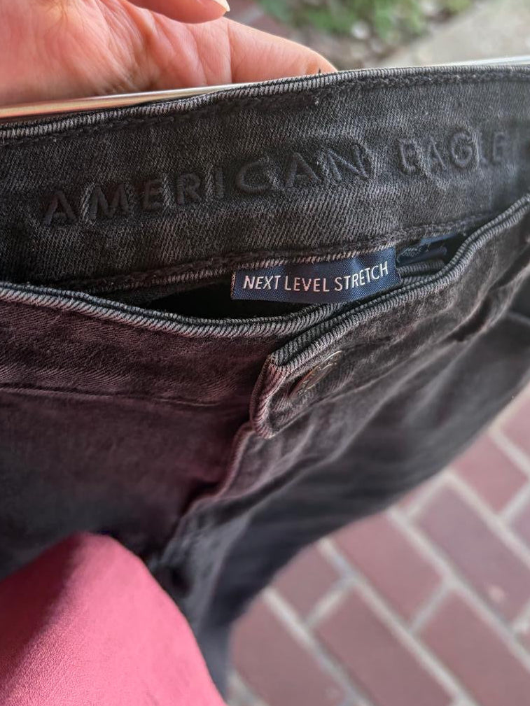 American Eagle black denim jeans