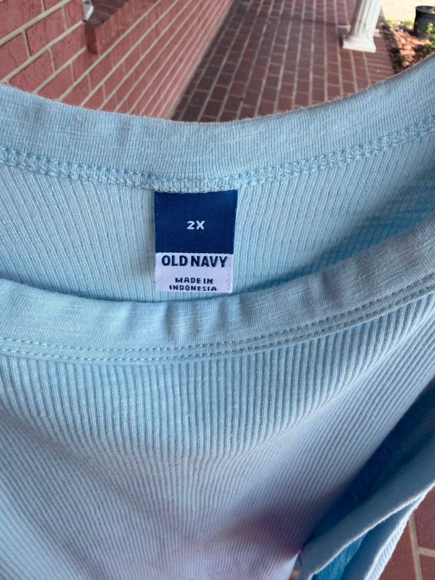 Old Navy baby blue tank top