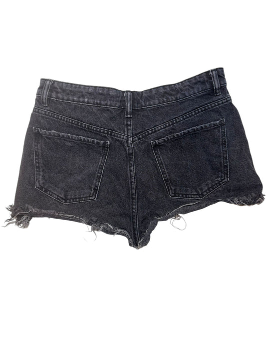 Zara black denim shorts