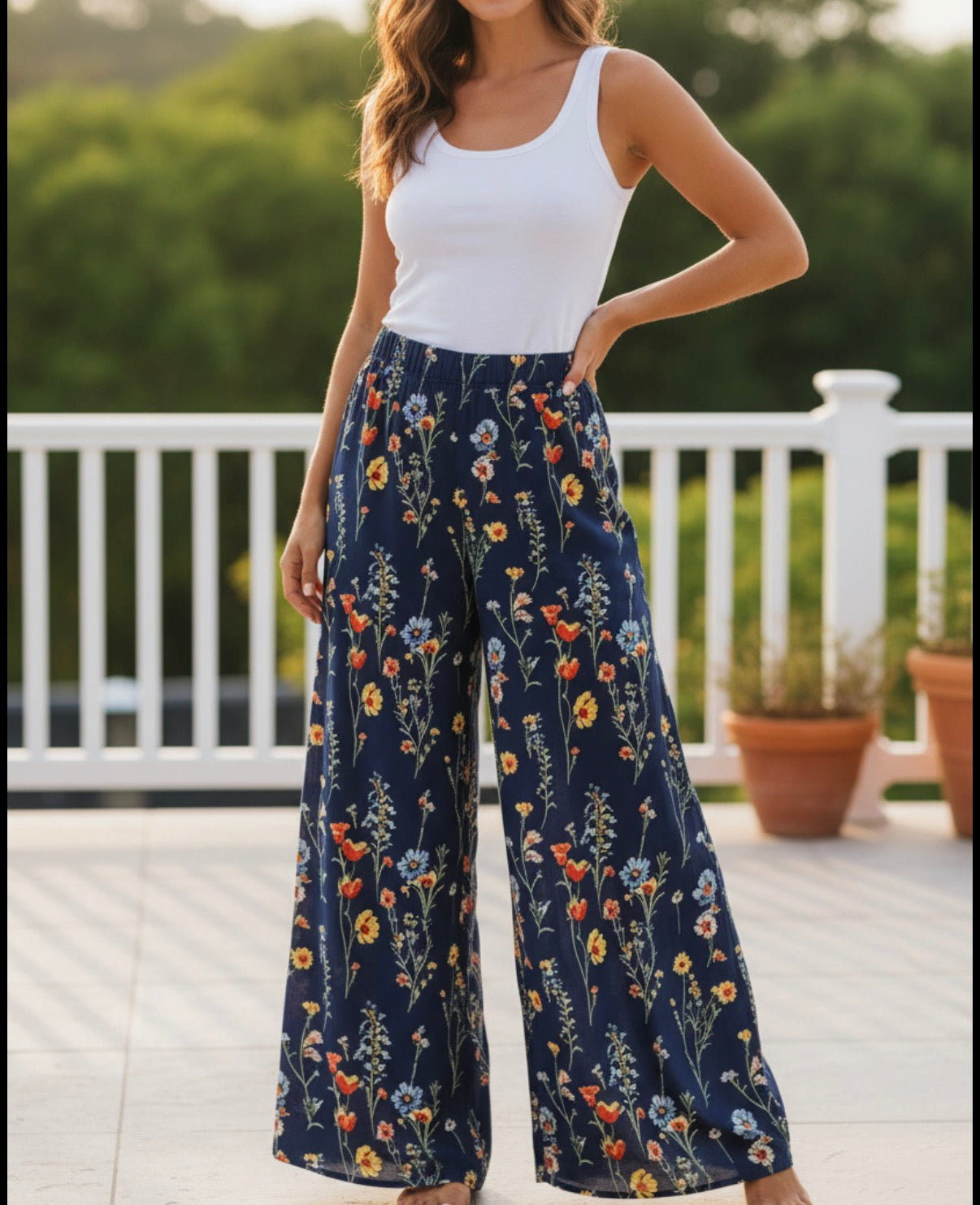Take me on a picnic Floral pants