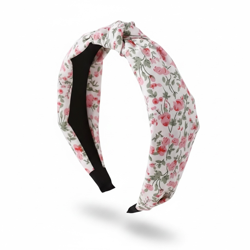 Floral pink headband