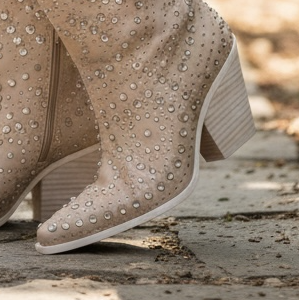 Bling cowboy boots Tan