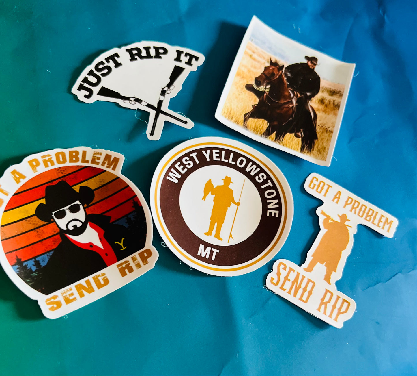 Yellow Stone RIP stickers