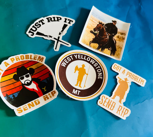 Yellow Stone RIP stickers