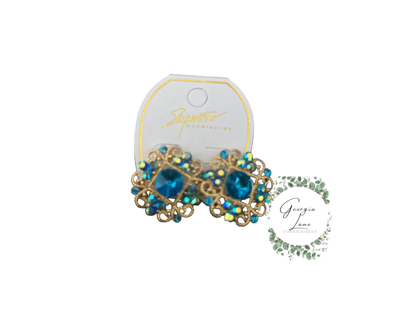 Sky’s Blue Dazzle Earrings