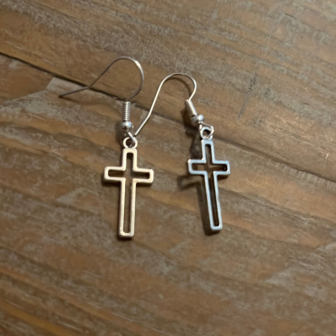 Cross earrings