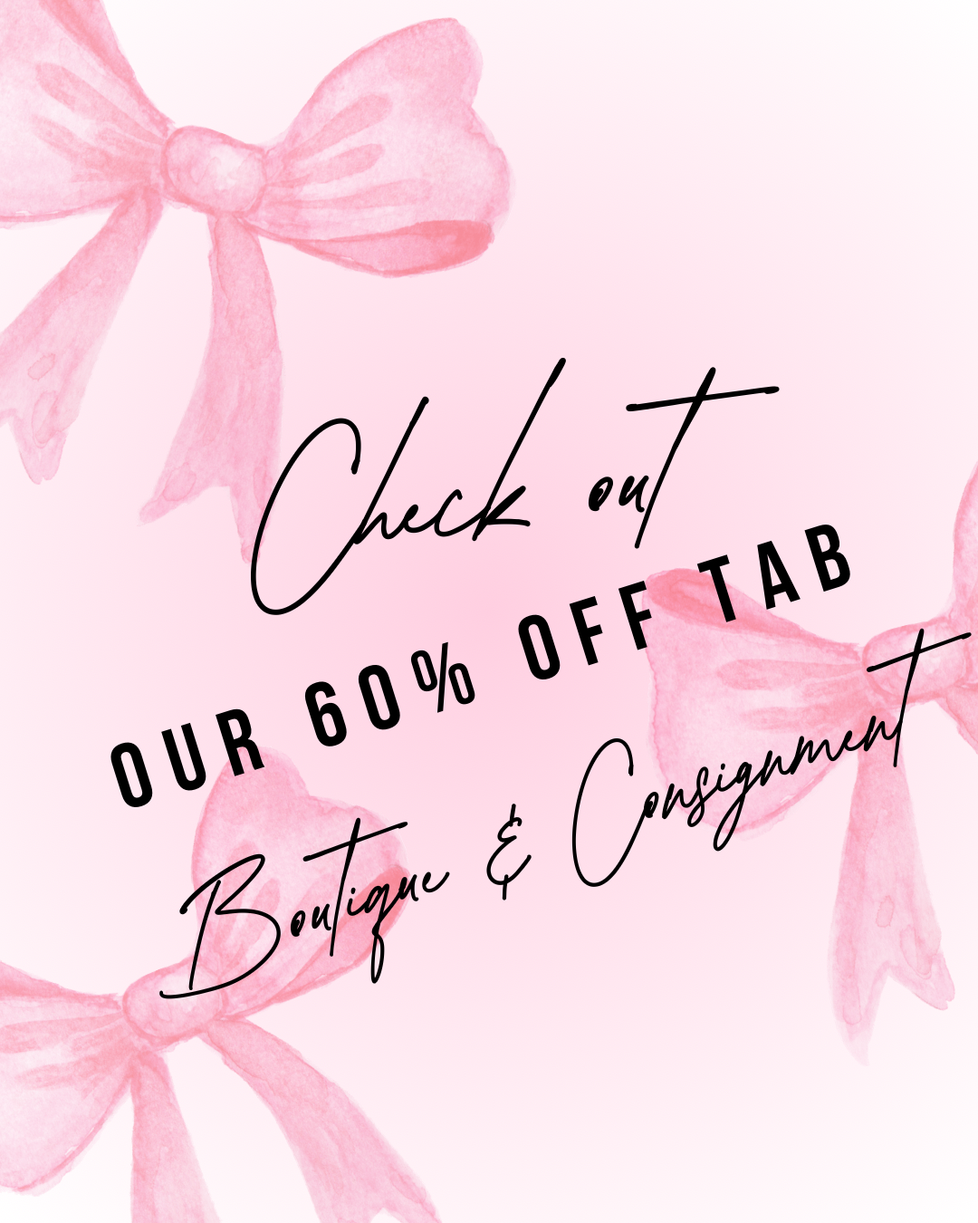 60% off BOUTIQUE & CONSIGNMENT