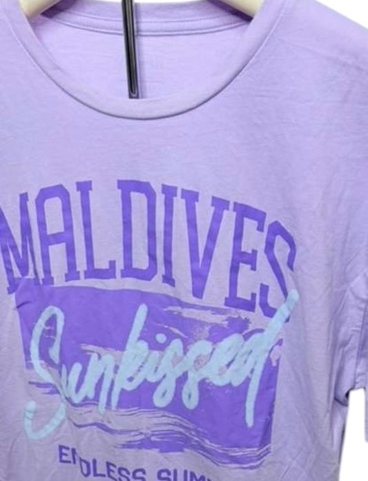 70 Maldives purple Tshirt