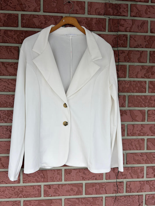 WDOUBLJU WHITE BLAZER