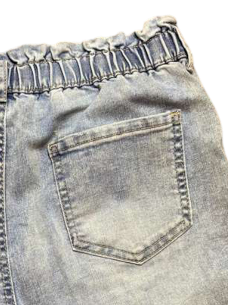 Paper Bag denim shorts