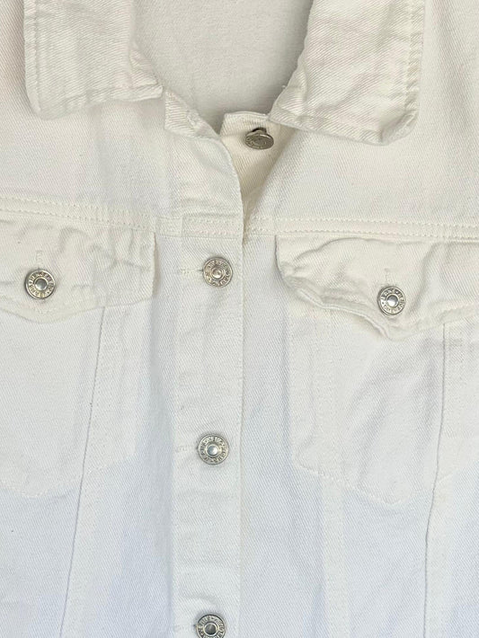 White Jean jacket short sleeves