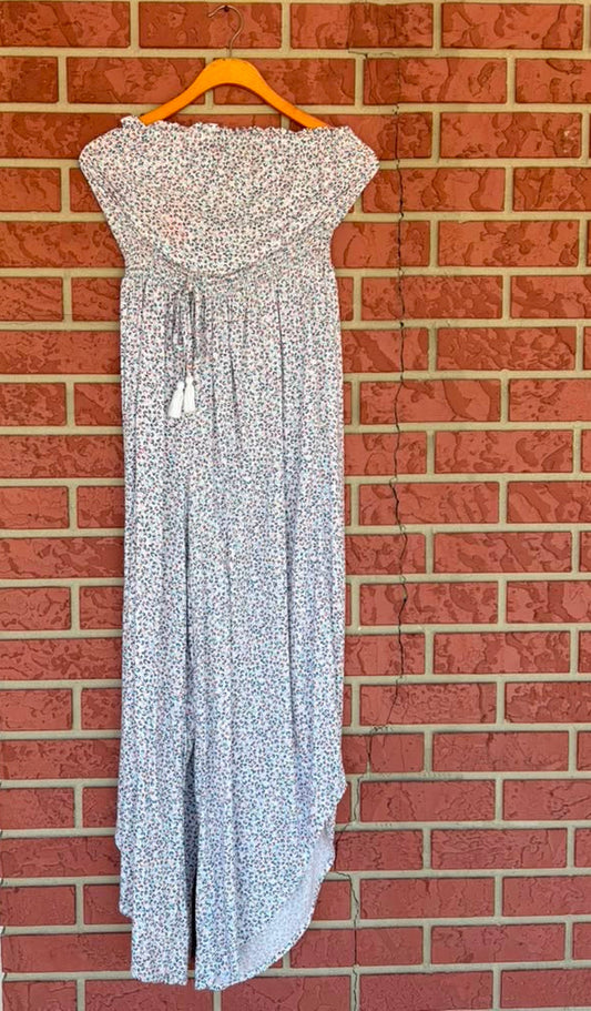 Cheetah Multicolor Strapless Jumpsuit