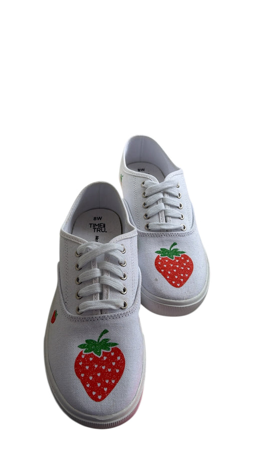 8w strawberry custom shoes